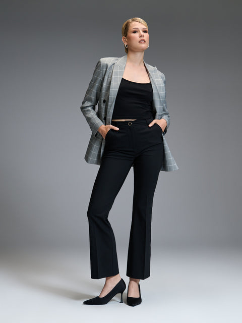 Sinsay Women's Black Smart Trousers  | Sinsay in lebanon