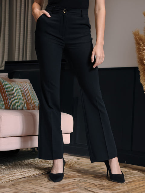 Sinsay Women's Black Smart Trousers  | Sinsay in lebanon