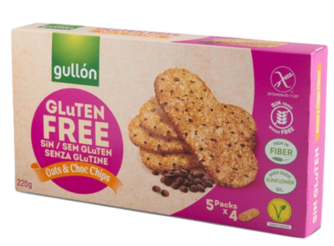 Gullon Avena Oats & Chocolate Chips Gluten Free 220gr