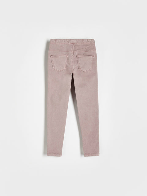 Reserved Girl's Dusty Rose Elastic Skinny Pant | Reserved In Lebanon