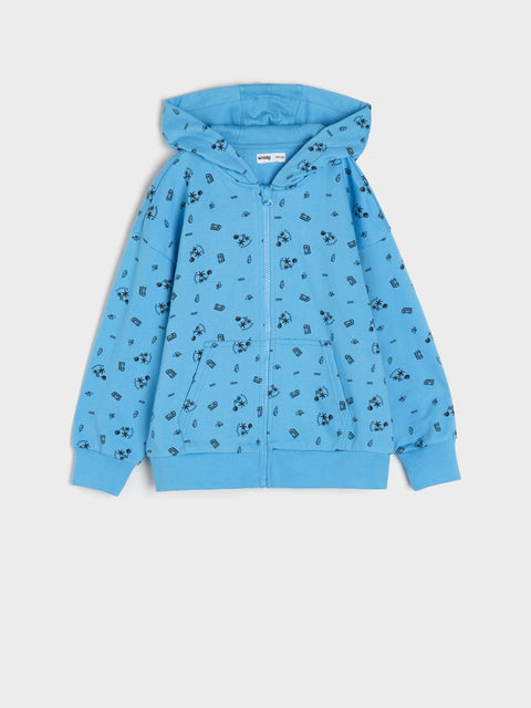 Sinsay Boy's Mid Blue Printed Jacket | Sinsay In Lebanon