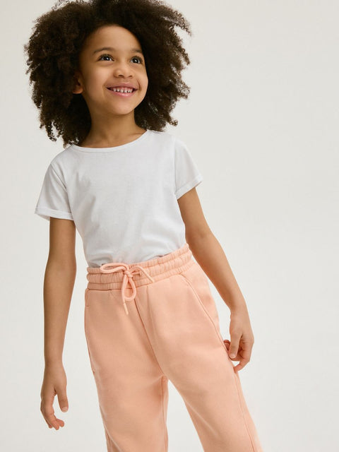 Reserved Girl's Light Coral Wide Leg Sweatpants | Reserved In Lebanon