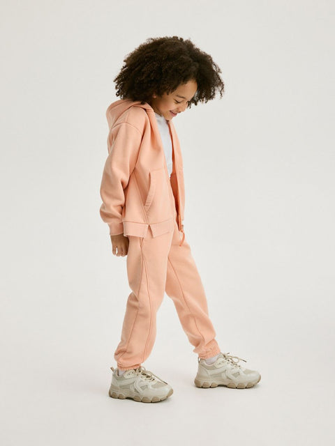 Reserved Girl's Light Coral Wide Leg Sweatpants | Reserved In Lebanon