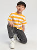 Sinsay Boys’ Yellow & White Striped Cotton T-Shirt | Sinsay in Lebanon