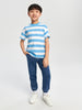 Sinsay Boys’ Blue Striped Cotton T-Shirt  | Sinsay in Lebanon