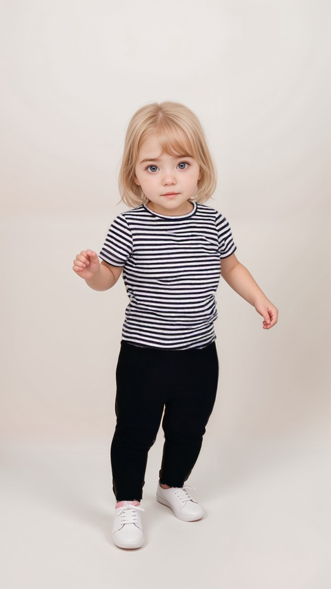 POMPdeLUX Girl's Navy Blue Legging | POMPdeLUX in Lebanon