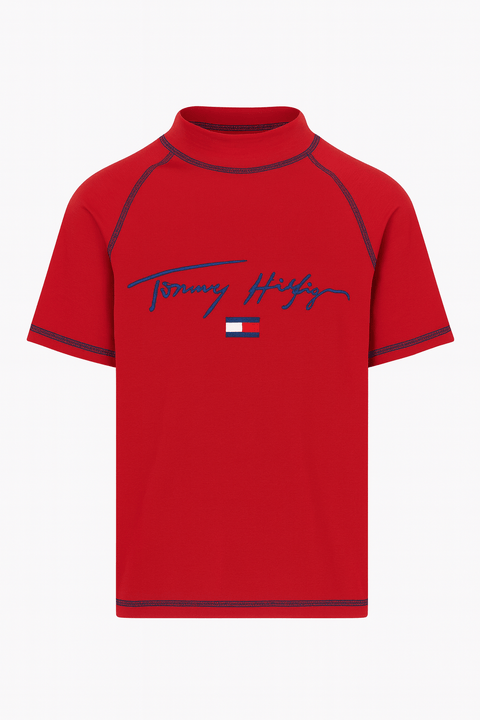 Tommy Hilfiger Boy's Red T-Shirt ABFK1799