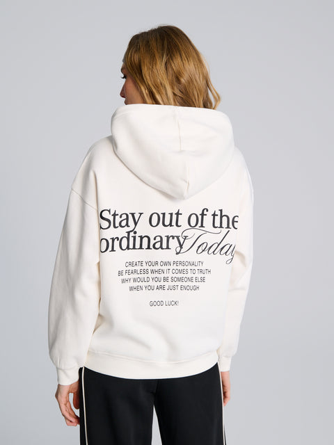 Sinsay Women's White Printed Sports Hoodie|Sinsay In Lebanon