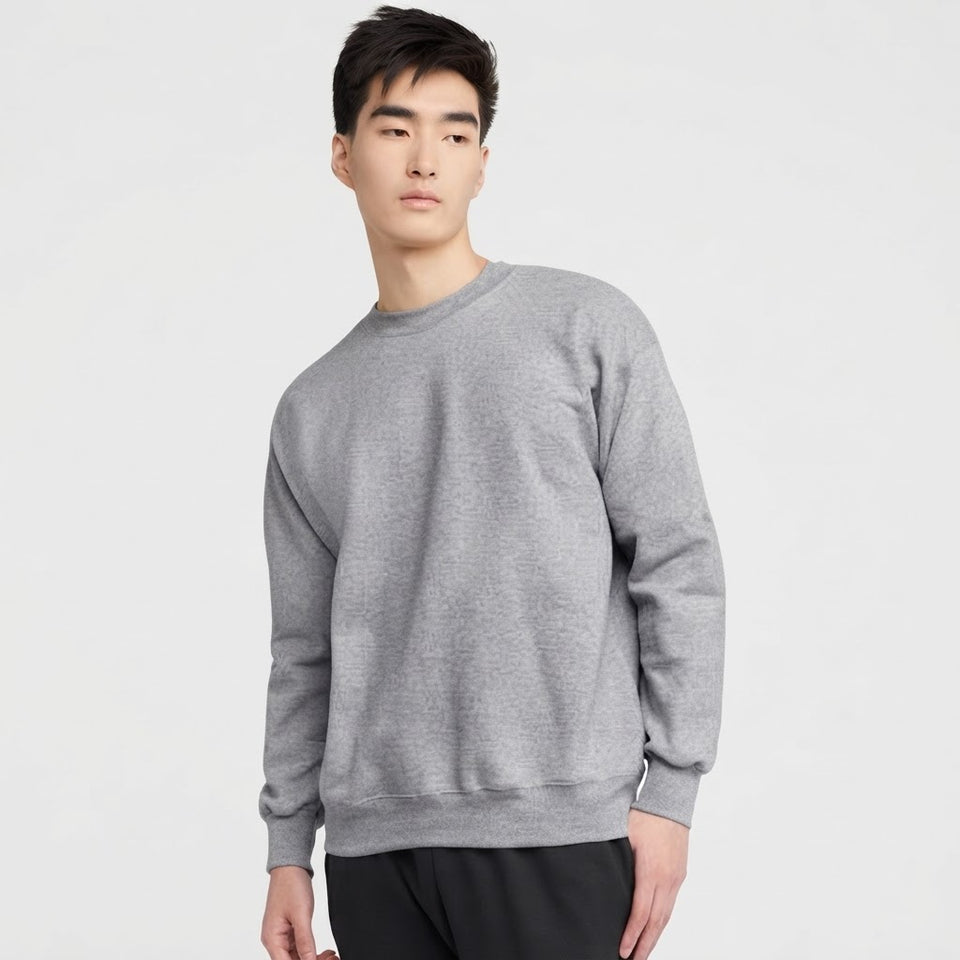 Hanes Men's Light Grey Pullover Sweatshirt