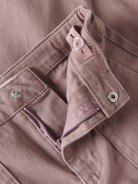 Reserved Girl's Light Maroon Flare Cargo Pant |Reserved In Lebanon