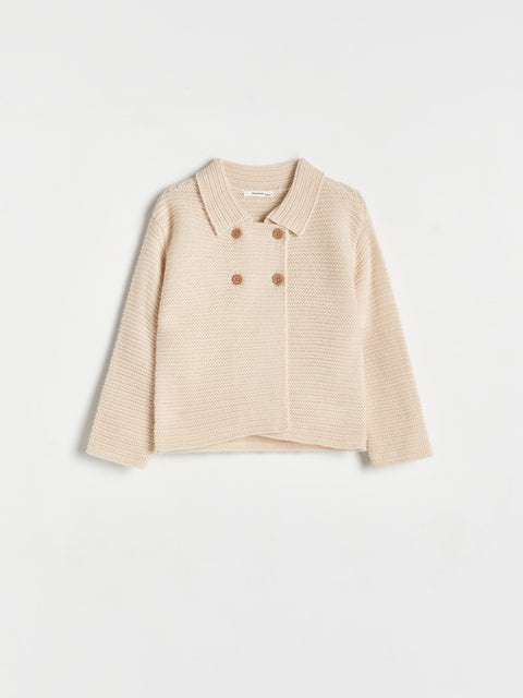 Reserved Baby Girl's Beige Button-Front Cardigan | Reserved In Lebanon