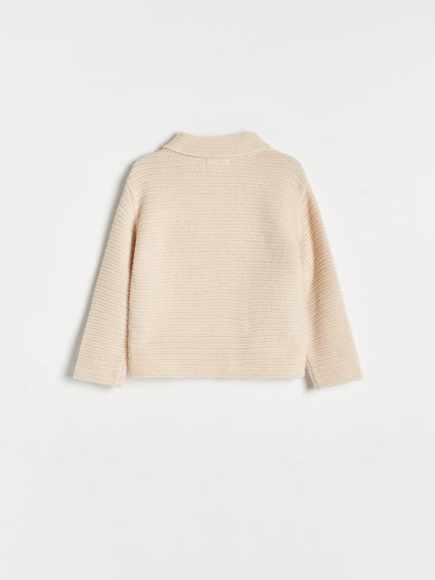Reserved Baby Girl's Beige Button-Front Cardigan | Reserved In Lebanon