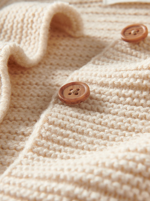 Reserved Baby Girl's Beige Button-Front Cardigan | Reserved In Lebanon