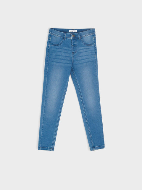 Sinsay Girl's Blue High Rise Slim Jeans | Sinsay In Lebanon