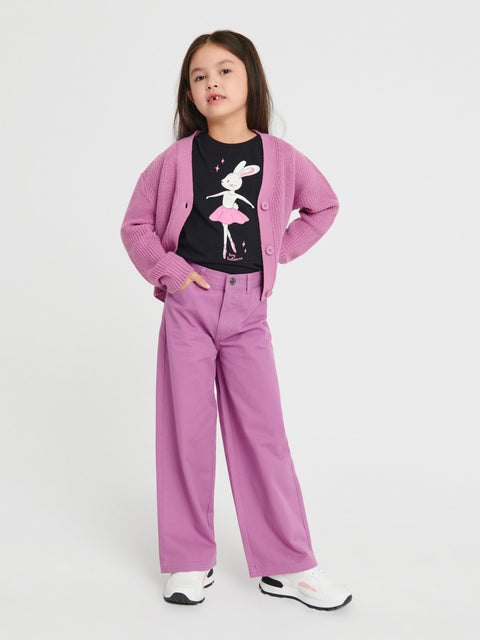 Sinsay Girl's Purple Wide Leg Jeans | Sinsay In Lebanon