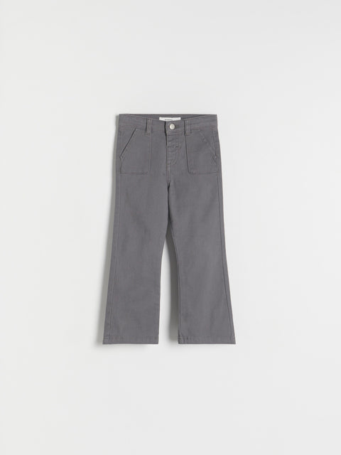 Gray pants on a white background
