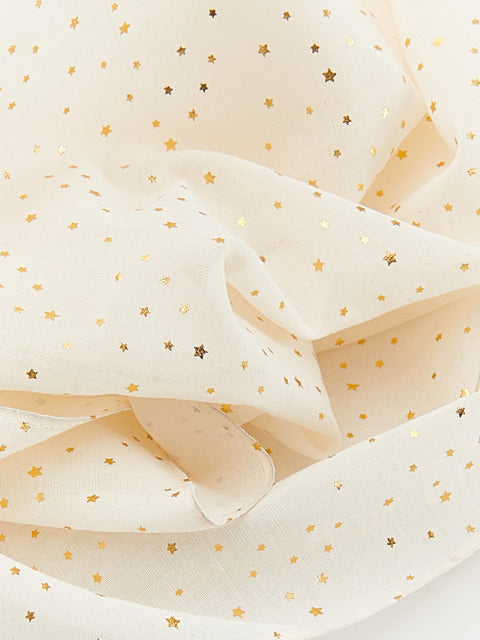 Reserved Girl's Off White Scarf With A Shiny Pattern | Reserved In Lebanon
