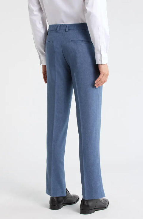 Kenneth Cole Reaction Men's Blue Flat Front Slim Fit Pants | Kenneth Cole Reaction In Lebanon