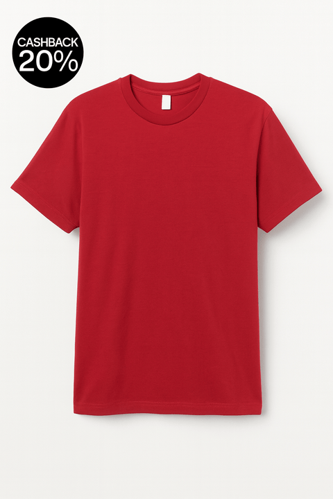 Alternative Apparel Men's Red Cotton T-Shirt | Alternative Apparel In Lebanon