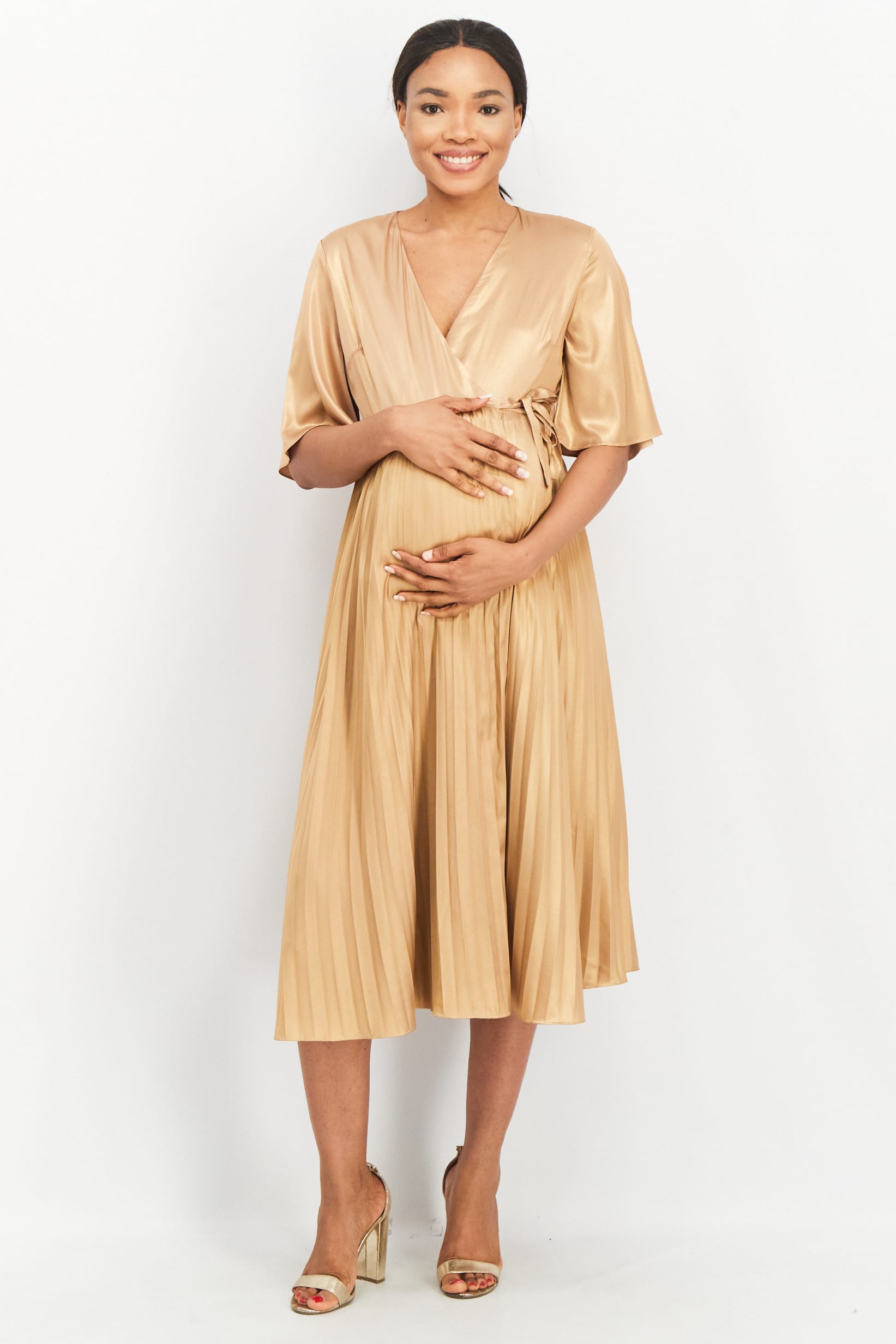 TFNC Women's Gold Dress AMF1243