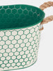 Sinsay White & Green Metal Flowerpot | Sinsay In Lebanon