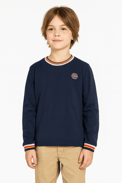 S.Oliver Boy's Navy Long-Sleeve Blouse |S.Oliver in Lebanon