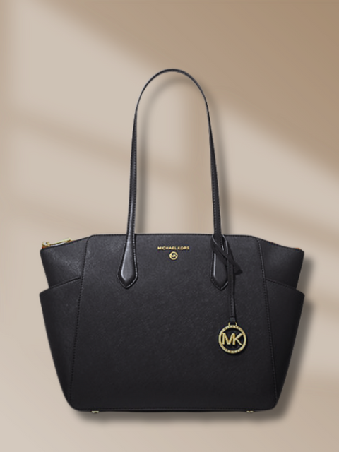Michael Kors Women's Black Marilyn Medium Leather Handbag | Michael Kors In Lebanon