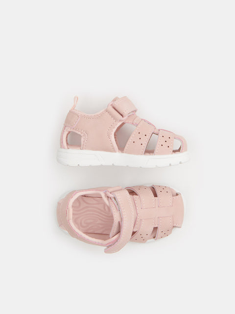 Sinsay Baby Girl's Dusty Rose Velcro Fastening Sandals | Sinsay In Lebanon
