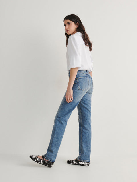 Reserved Denim Women's Blue Straight Leg Jeans | Reserved In Lebanon