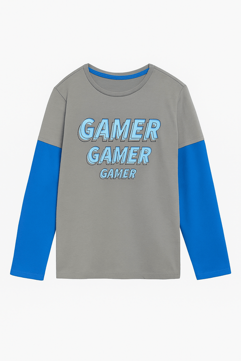 Sinsay Boy's Multicolor Long-Sleeve Blouse ANFK533