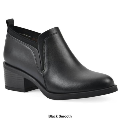 White Mountain Women's Culvert Ankle Booties (Black Smooth) - Size 8.0 M