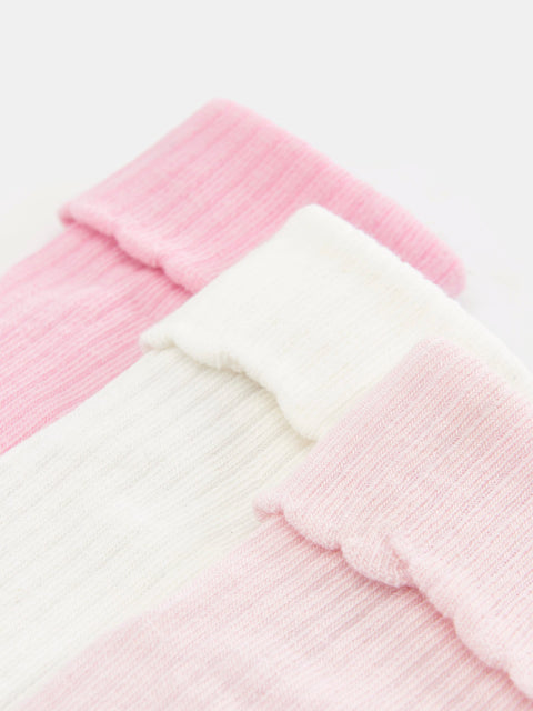 Sinsay Baby Girl's Multi Pink/White 3 pack Socks| Sinsay in Lebanon