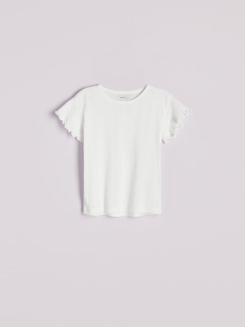 Reserved Baby Girl's White Patterned Blouse | Reserved In Lebanon