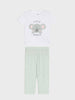 Sinsay Girl's Mint White Pajama Set