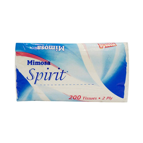 Mimosa Spirit Facial Tissues White 200 Sheets | Mimosa in Lebanon