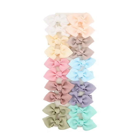 20/set baby infant bows hair clips
