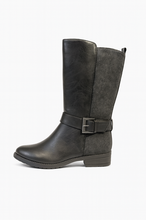 Kiabi Girl's Black High Boots | Kiabi In Lebanon