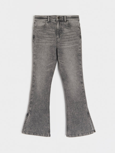 Sinsay Girl's Grey Flared Legs  Jeans | Sinsay in Lebanon
