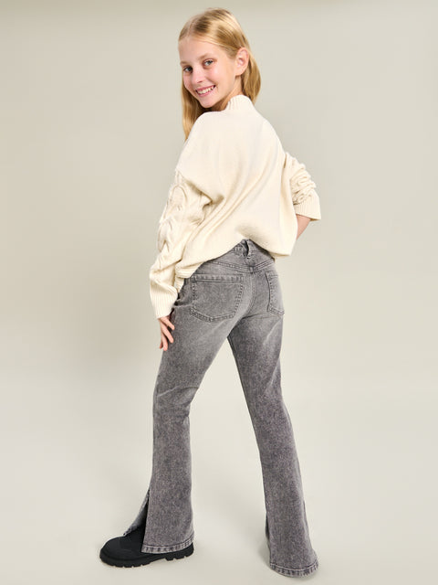 Sinsay Girl's Grey Flared Legs  Jeans | Sinsay in Lebanon