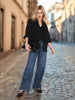 Sinsay Women's Dark Blue High Waist Wide Leg Jeans | Sinsay In Lebanon