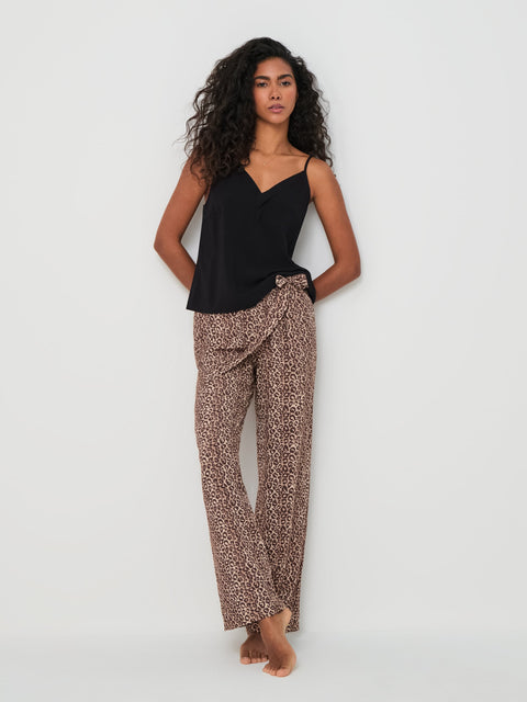 Sinsay Women's Black/Brown Two-Piece Pajama Set | Sinsay In Lebanon