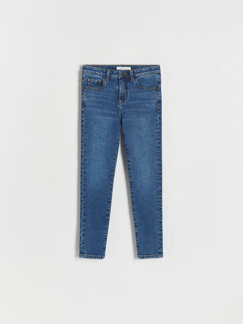 Reserved Girl's Navy Blue Adjustable Waist Slim Fit Jeans | Reserved In Lebanon