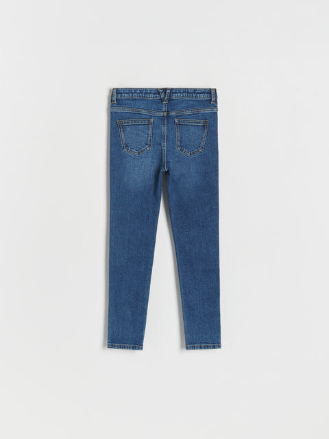 Reserved Girl's Navy Blue Adjustable Waist Slim Fit Jeans | Reserved In Lebanon