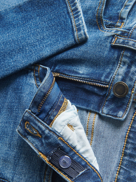 Reserved Girl's Navy Blue Adjustable Waist Slim Fit Jeans | Reserved In Lebanon