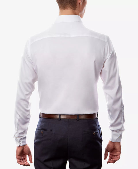 Calvin Klein Men's White Regular Non-Iron Stretch Performance Dress Shirt | Calvin Klein In Lebanon