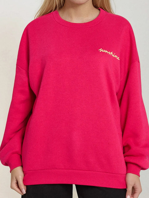 Sinsay Women's Pink Back Printed Sweatshirts | Sinsay In Lebanon
