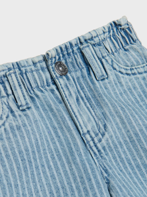 Sinsay Baby Girl's Light  Blue Lined Denim Shorts  | Sinsay in Lebanon