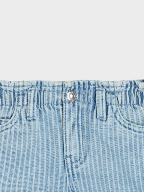 Sinsay Baby Girl's Light  Blue Lined Denim Shorts  | Sinsay in Lebanon