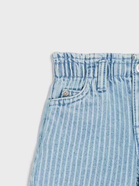 Sinsay Baby Girl's Light  Blue Lined Denim Shorts  | Sinsay in Lebanon