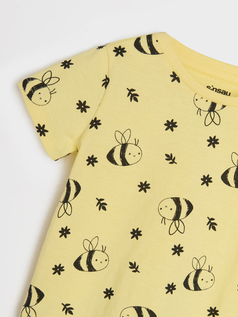 Sinsay Baby Girl's Yellow Printed Two-Piece Pajamas | Sinsay In Lebanon
